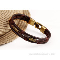 Multi Layers Leather Bracelet For Women Alloy Wrap Bracelets